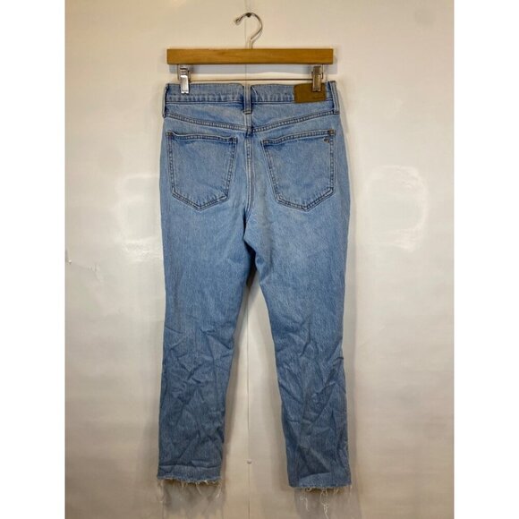 Madewell The Petite Perfect Vintage Jean Bradwell Wash Ripped Edition Size 27P - Picture 5 of 10